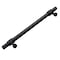 Gliderite Hardware 6-1/4 in. Center to Center Matte Black Barrel Ring Bar Pull - 4340-160-MB 4340-160-MB-1 - alternate 4
